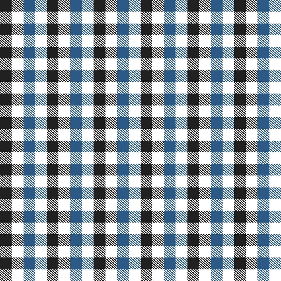 Navy blue and black plaid pattern with oblique line inside background. plaid pattern background. plaid background. Seamless pattern. for backdrop, decoration, gift wrapping, tablecloth, blanket. vector
