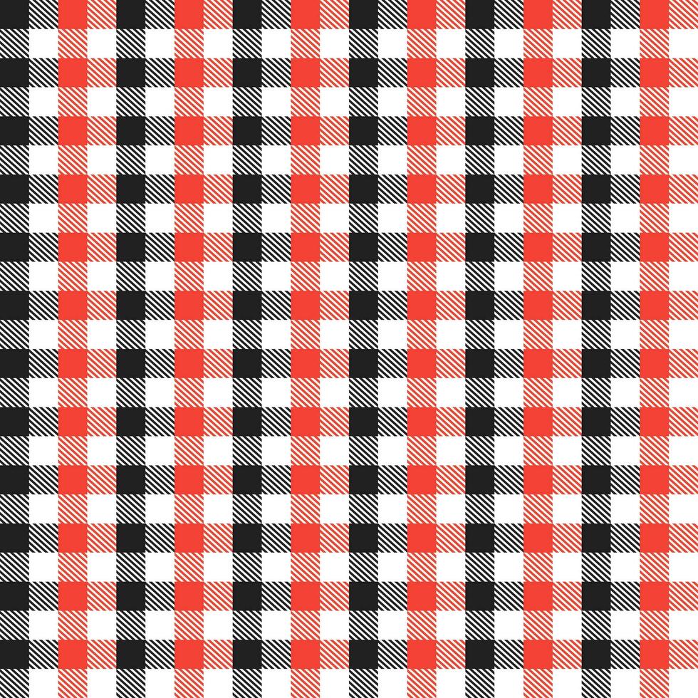 Red and black plaid pattern with oblique line inside background. plaid pattern background. plaid background. Seamless pattern. for backdrop, decoration, gift wrapping, gingham tablecloth, blanket. vector
