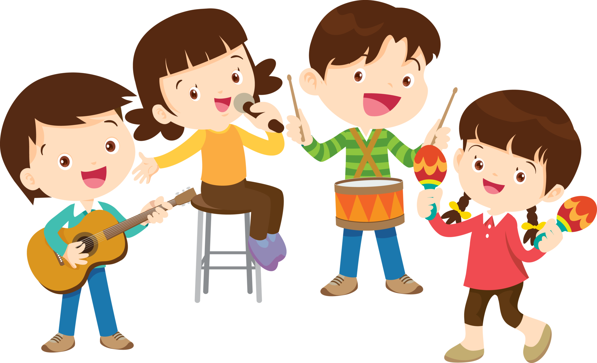 children-sing-and-playing-musical-instruments-music-kids-29091433-png