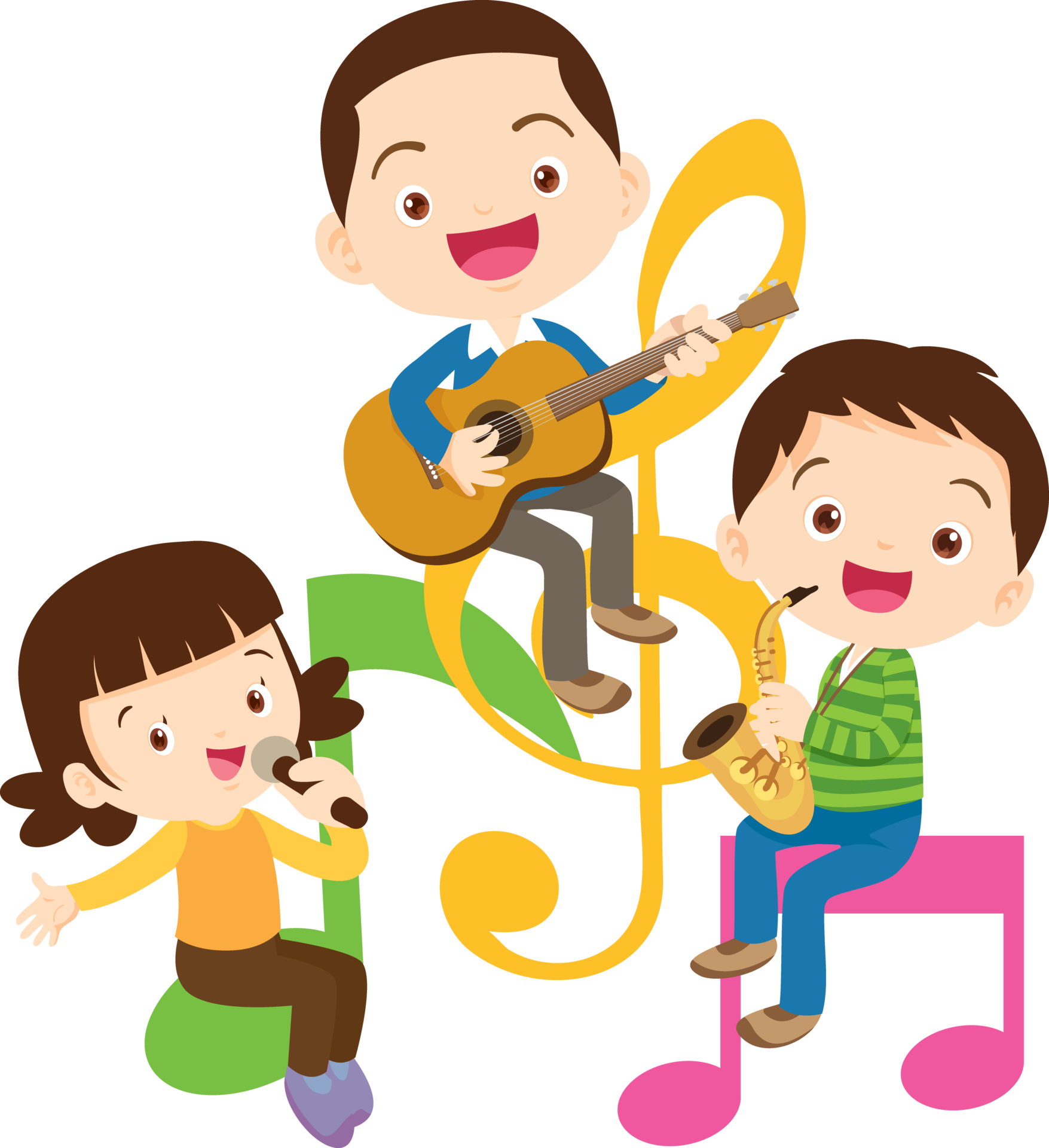 children-sing-and-playing-musical-instruments-music-kids-29091469-png