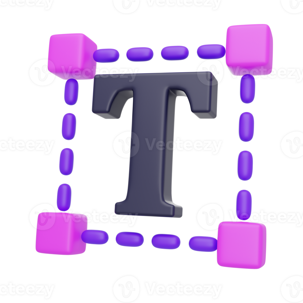 3D graphic design Text Tool icon png