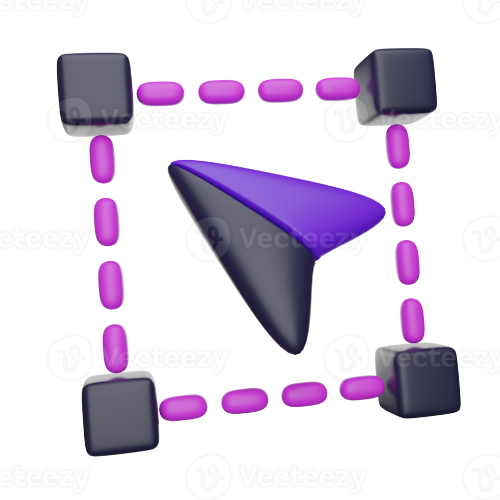 seleção ferramenta 3d render ícone png