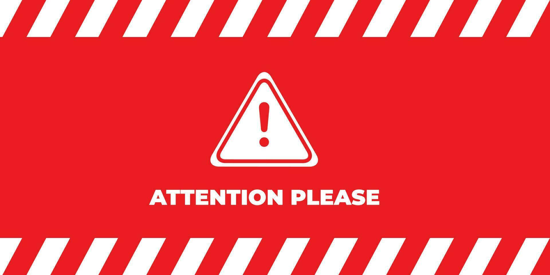 Warning sign red and white stripes frame, industrial background vector