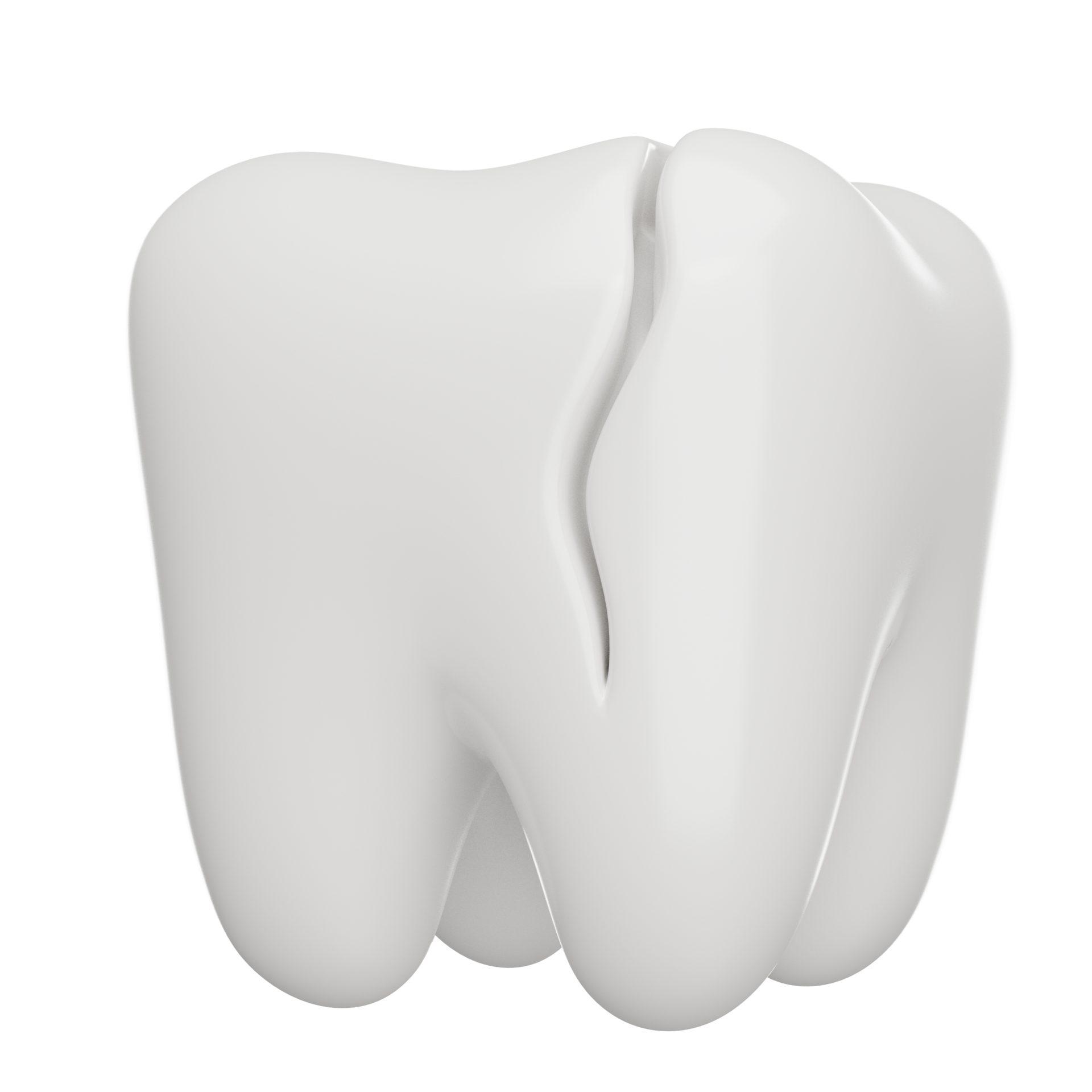 Broken Tooth or Cracked Teeth 3D render icon 29091602 PNG