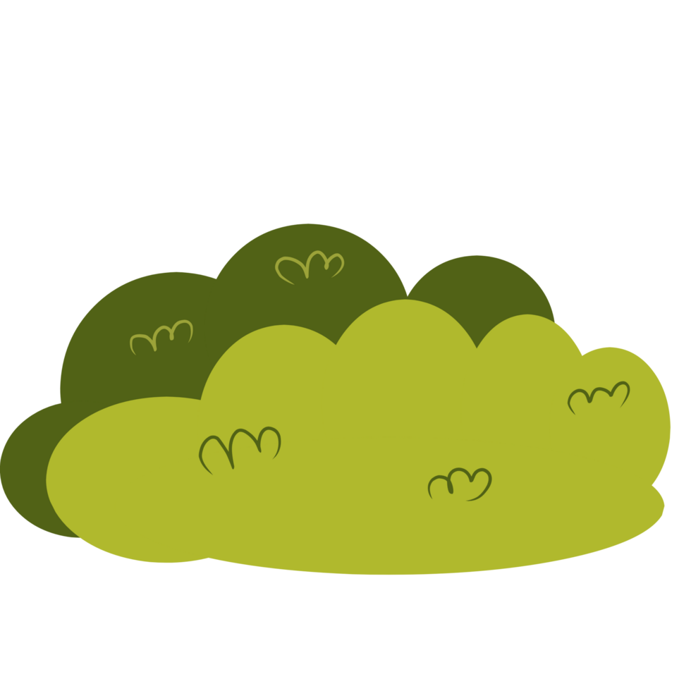 Green bushes clipart png