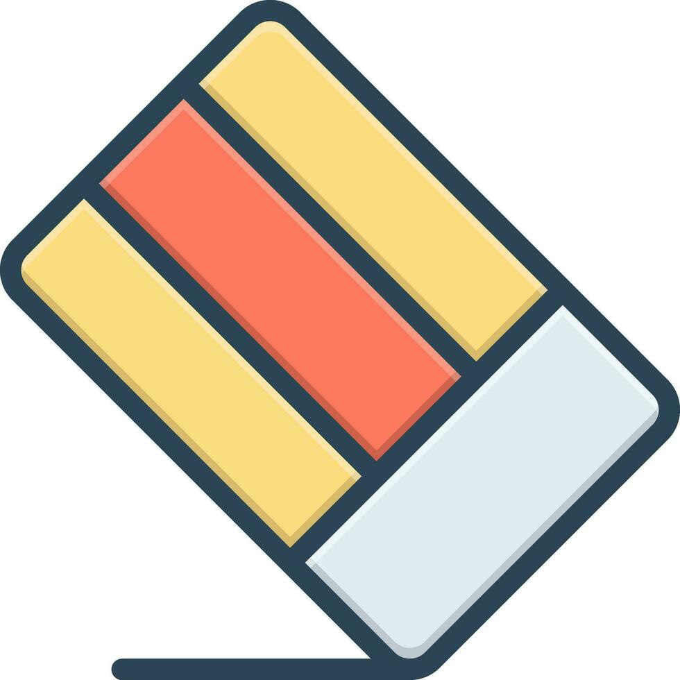 color icon for rubber vector