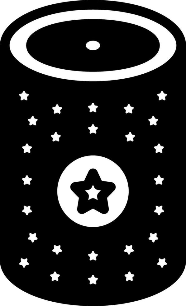 solid icon for can vector