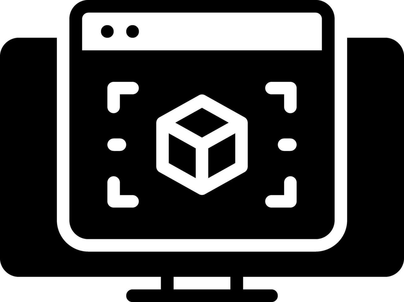 solid icon for virtual vector