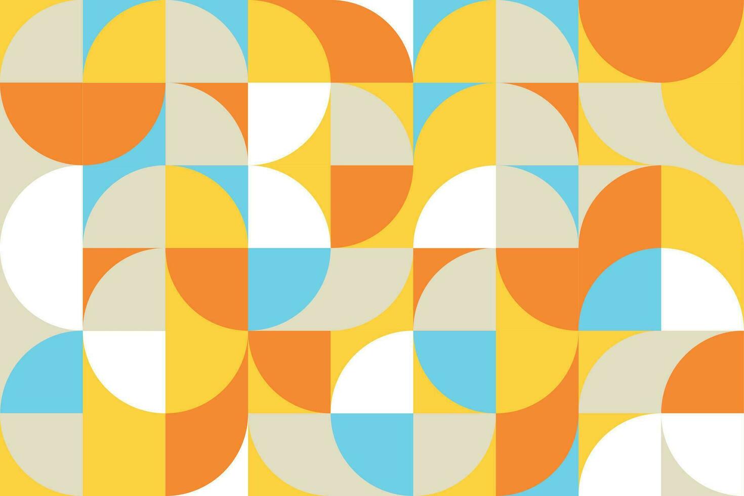 Circle and semicircle pattern.Seamless geometric pattern vector.Simple abstract circle illustration.circle abstract geometric background.geometric tile pattern. Vector