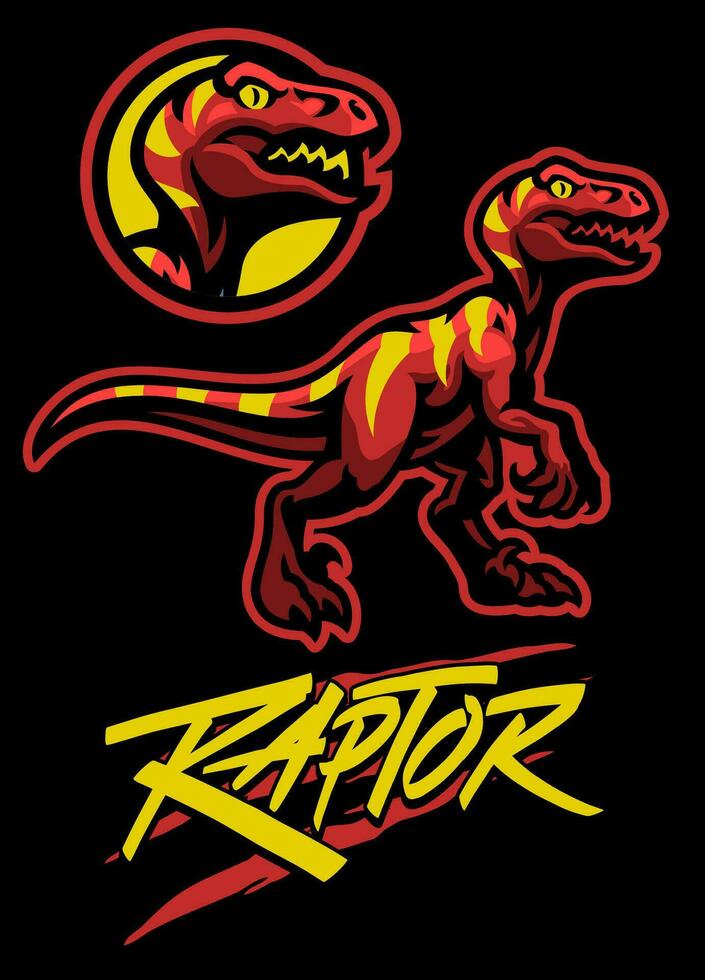 Collection of Raptor Mascot in Sport Logo Style vector