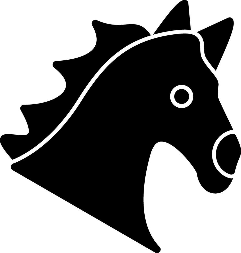 diseño de icono de vector de caballo