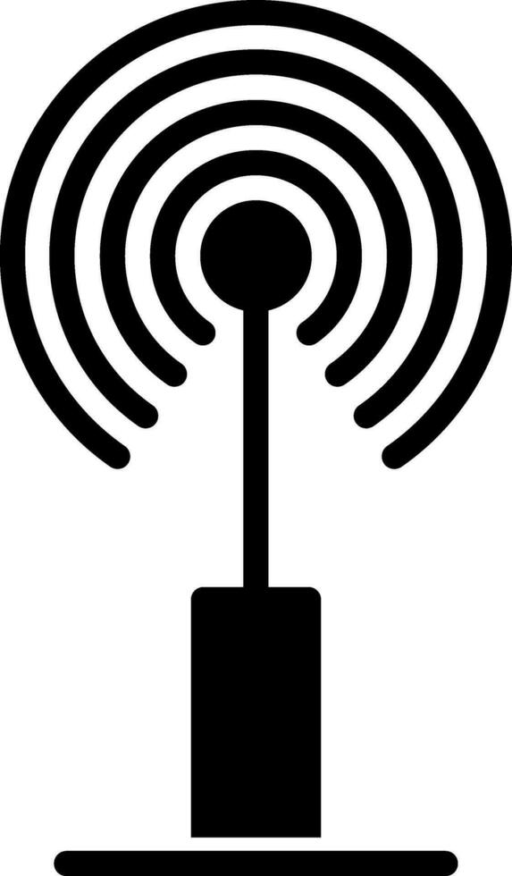 Radio antenna Vector Icon Design