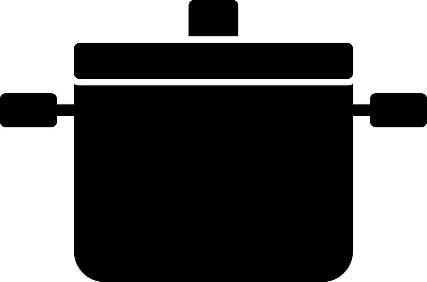 Cooking pots Vector Icon Design