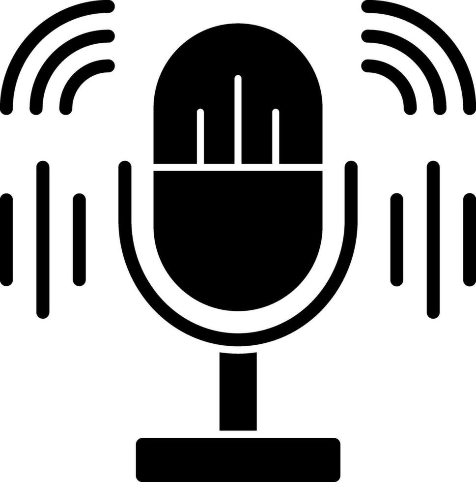 diseño de icono de vector de podcast