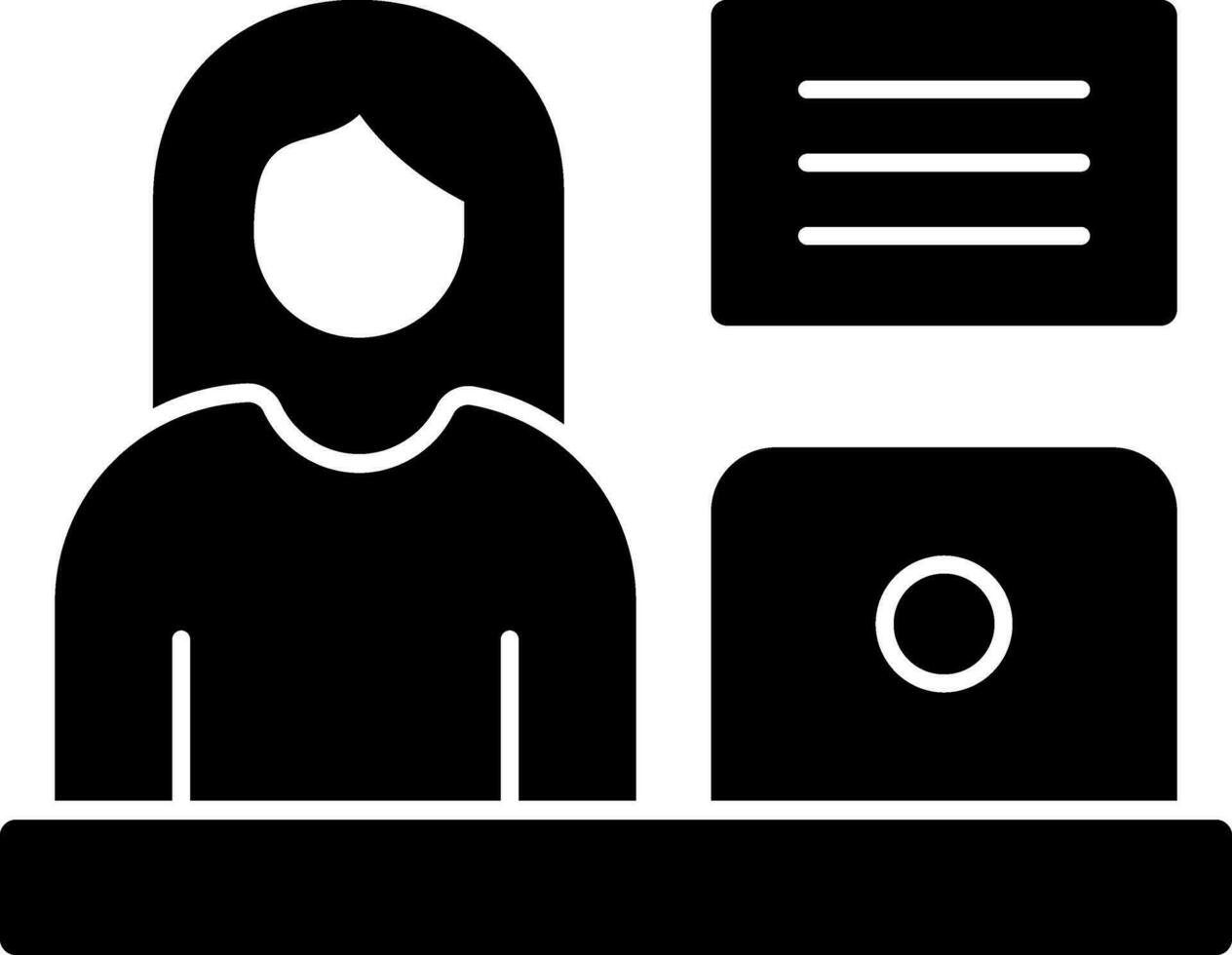 Blogger Vector Icon Design