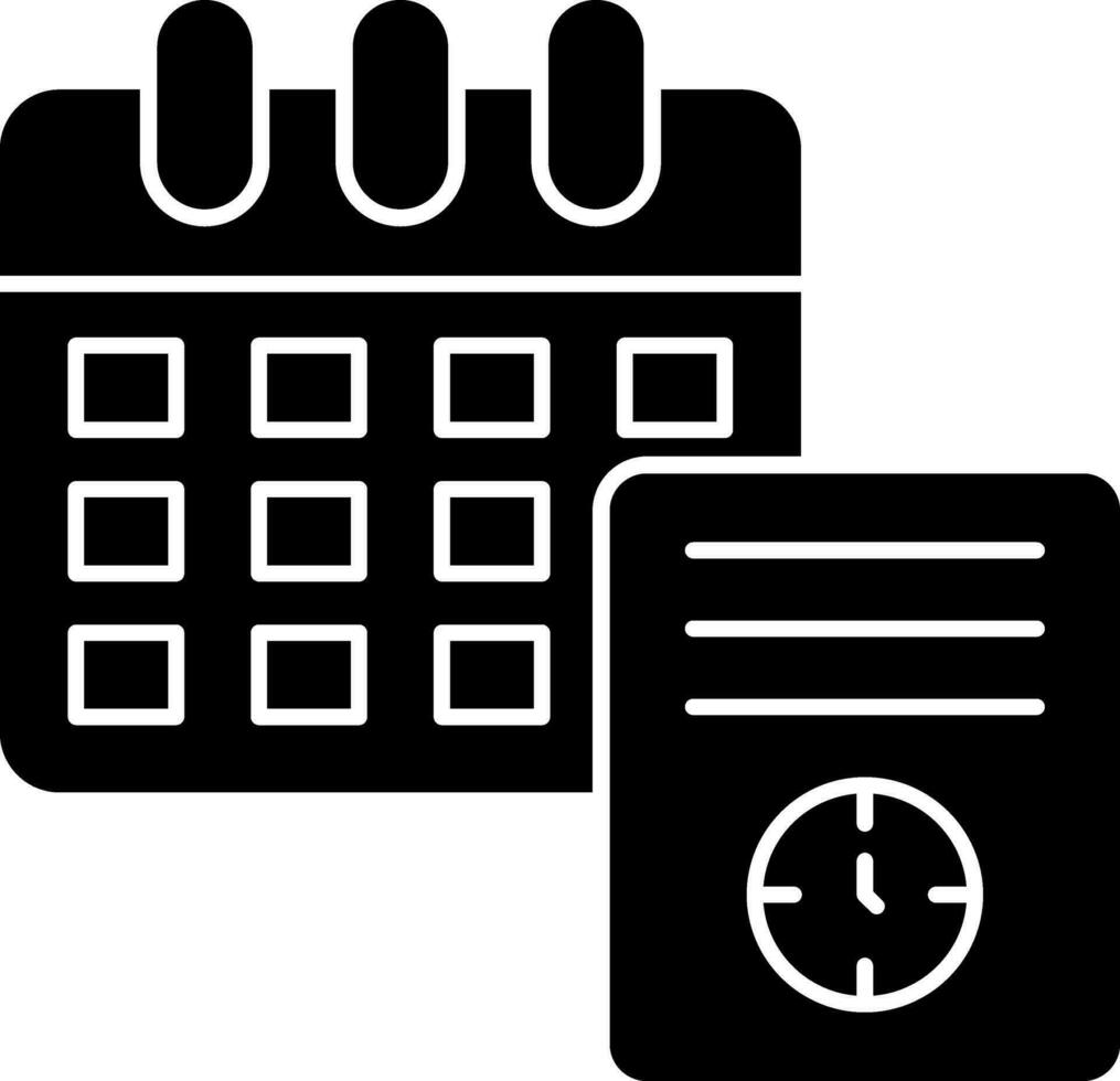 diseño de icono de vector de horario