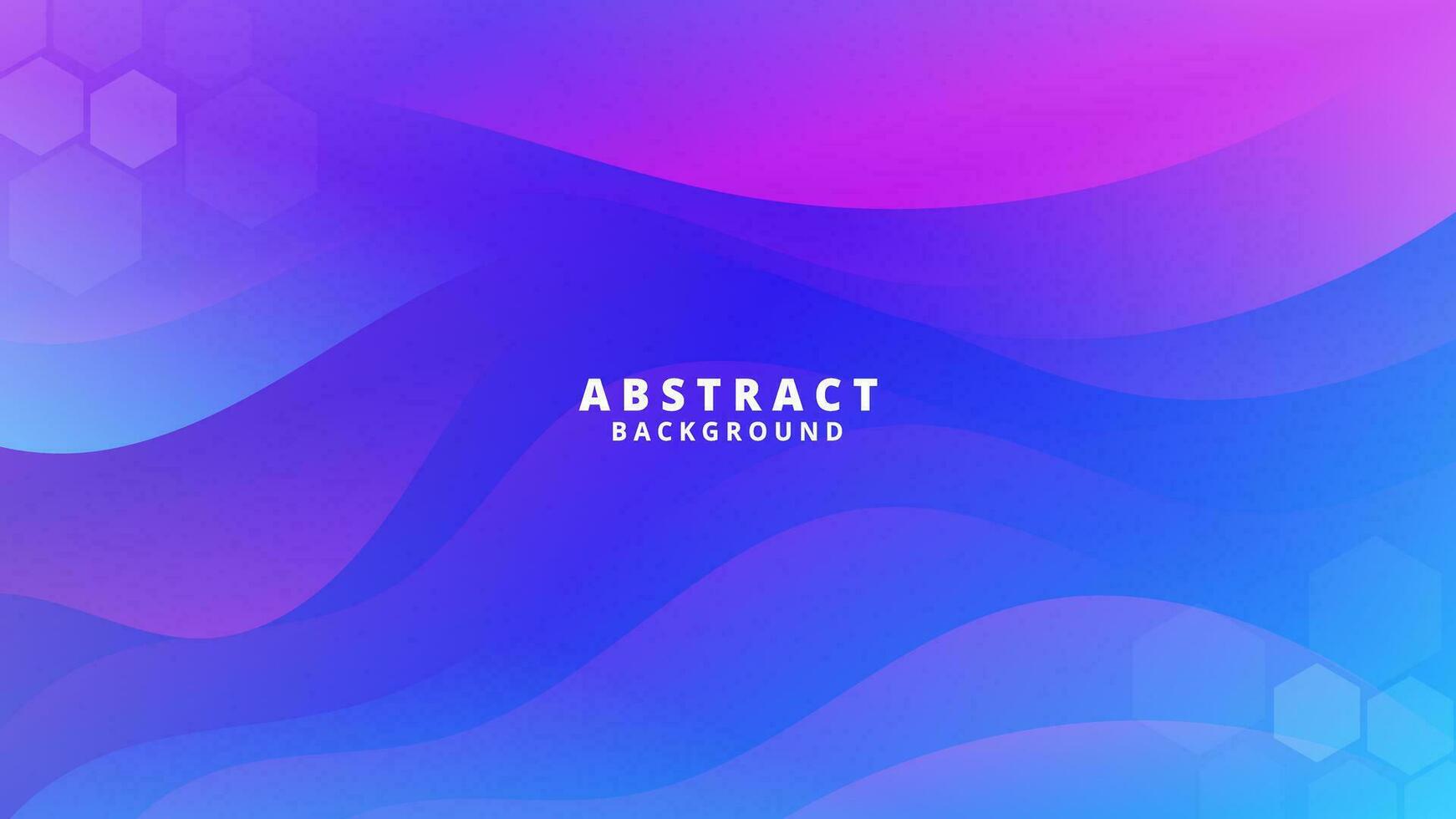 Abstract Gradient purple blue liquid Wave Background vector