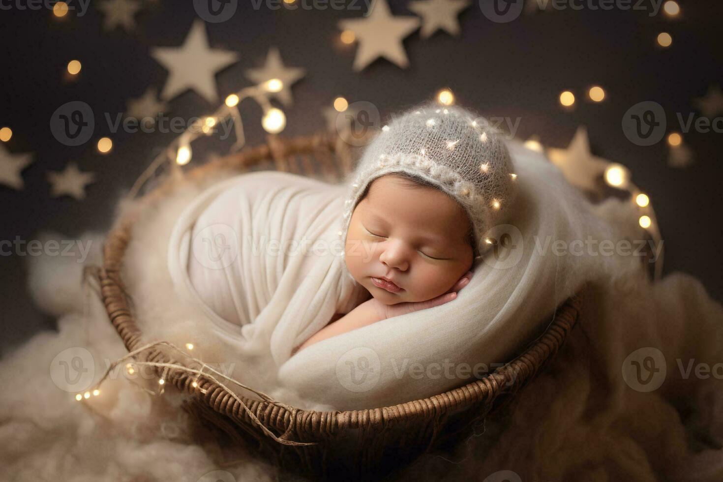 Newborn Photography -AI Generated photo