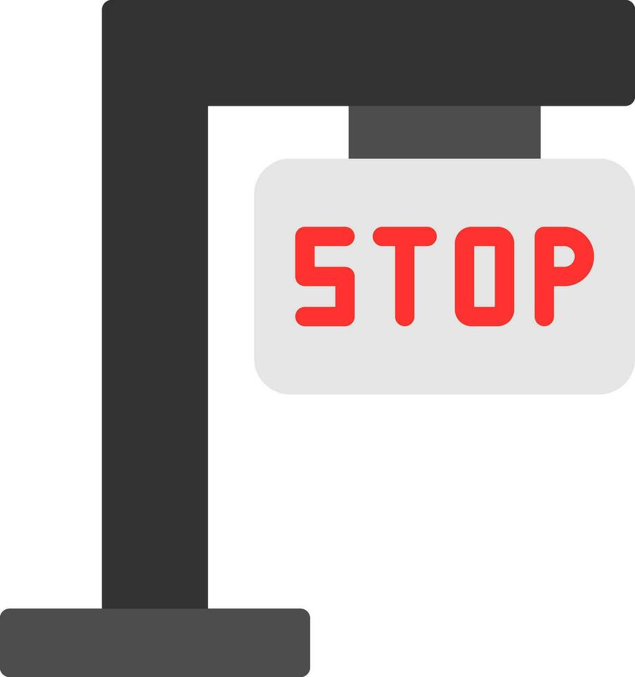 diseño de icono de vector de señal de stop