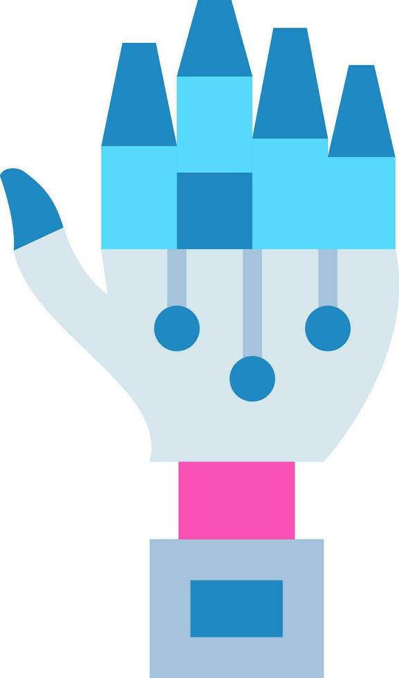Robot hand Vector Icon Design