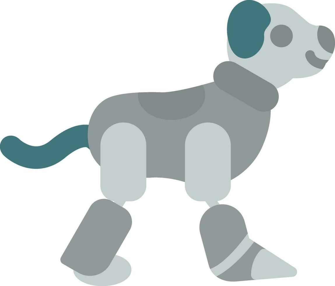 Robot dog Vector Icon Design