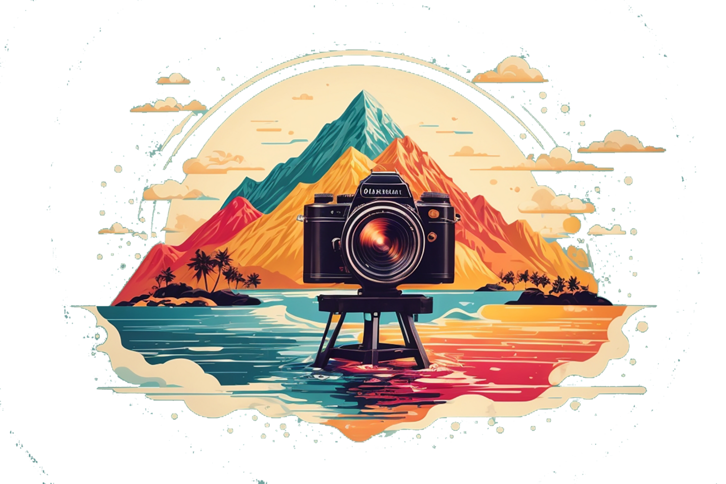 ai image ,t shirt design and sticker png