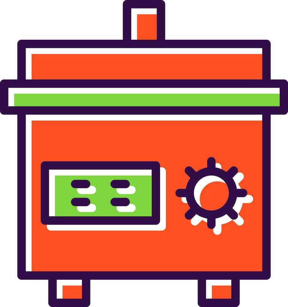 Slow cooker Vector Icon Design