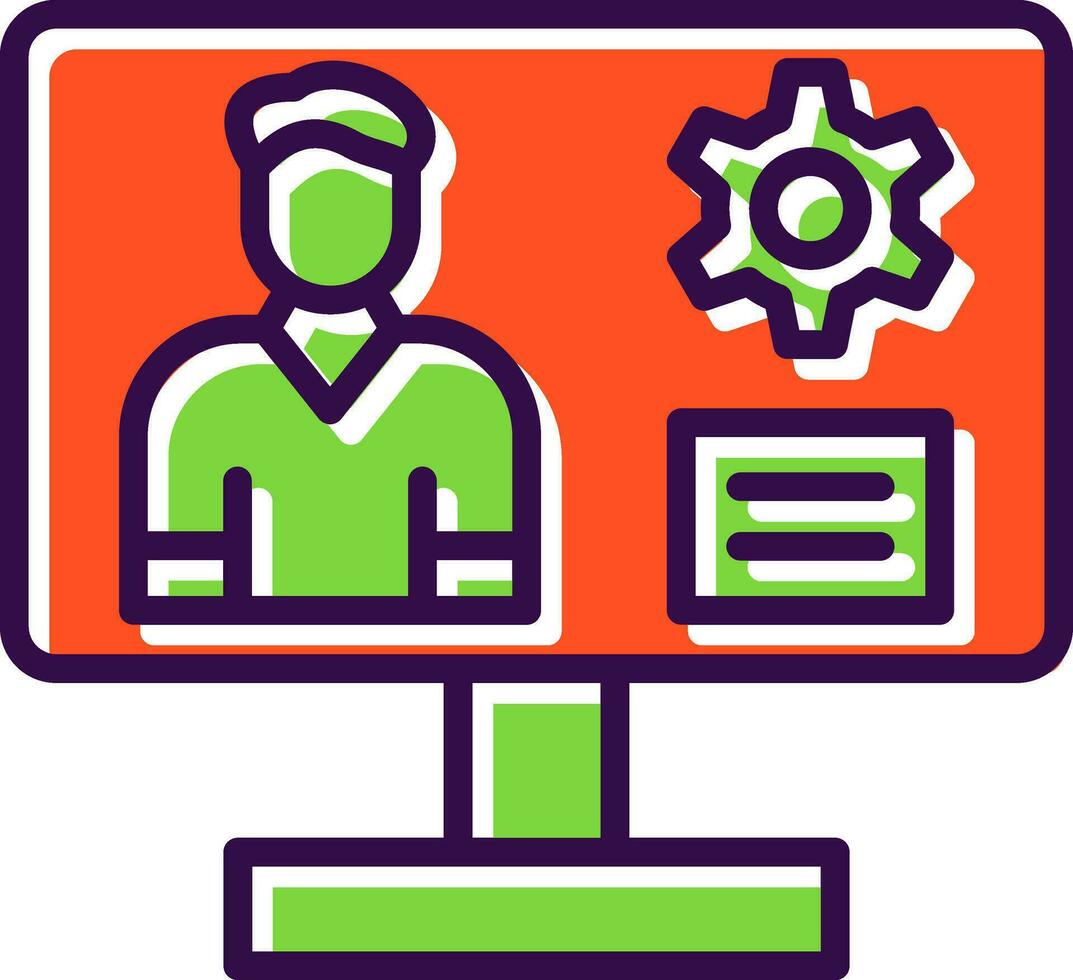 Content management system Vector Icon Design