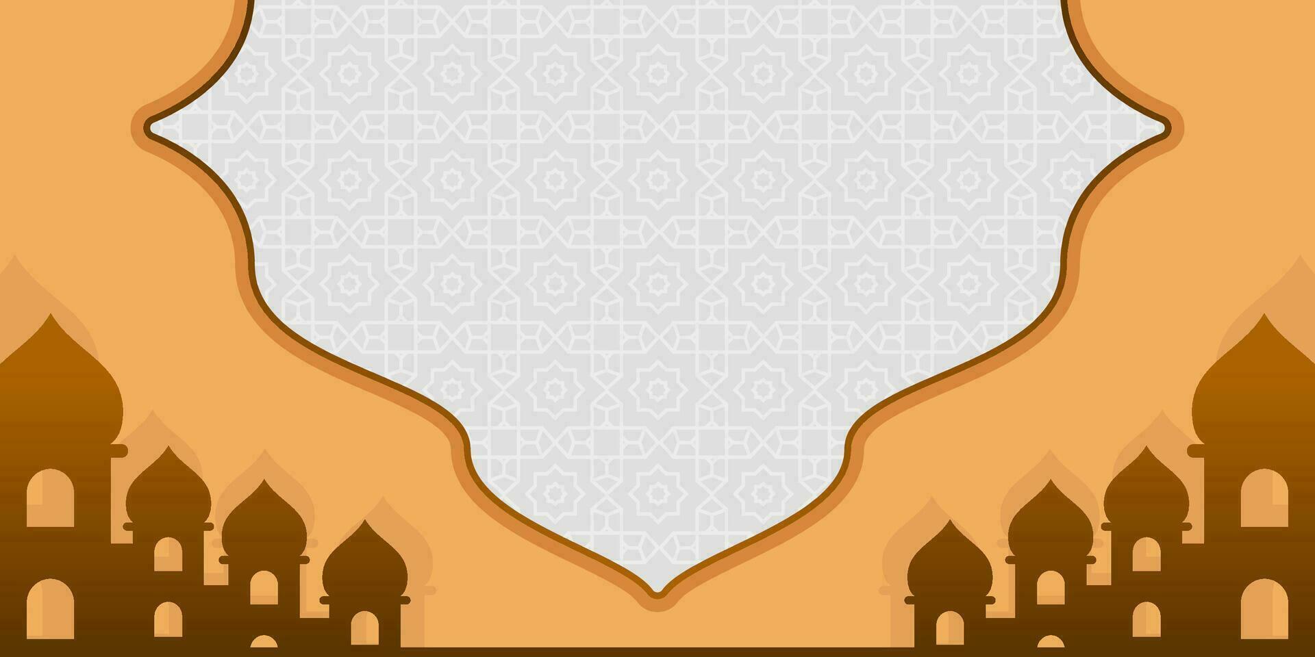 Minimalist Islamic Banner Background vector