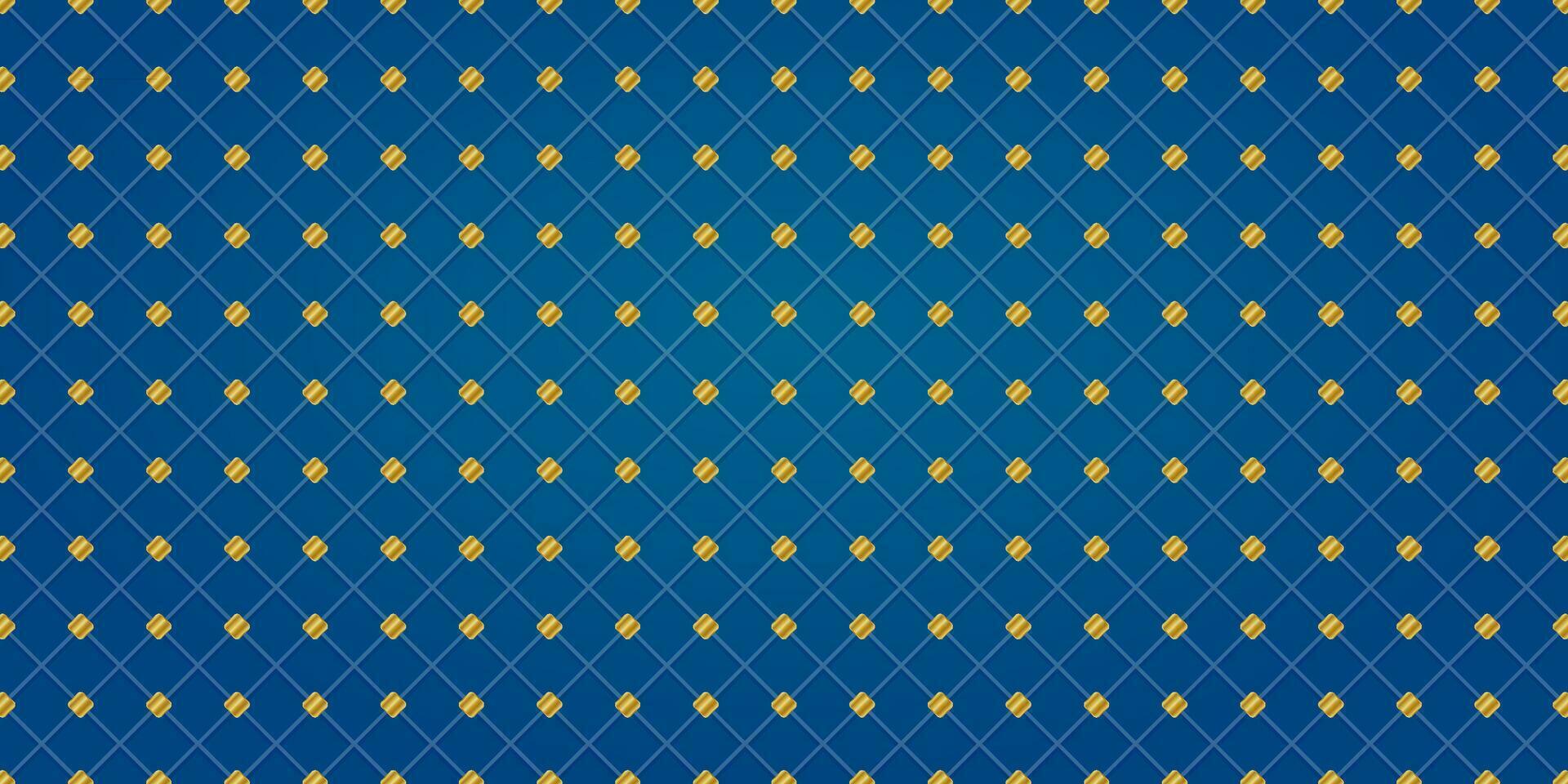 Blue Gold Pattern Banner Background vector