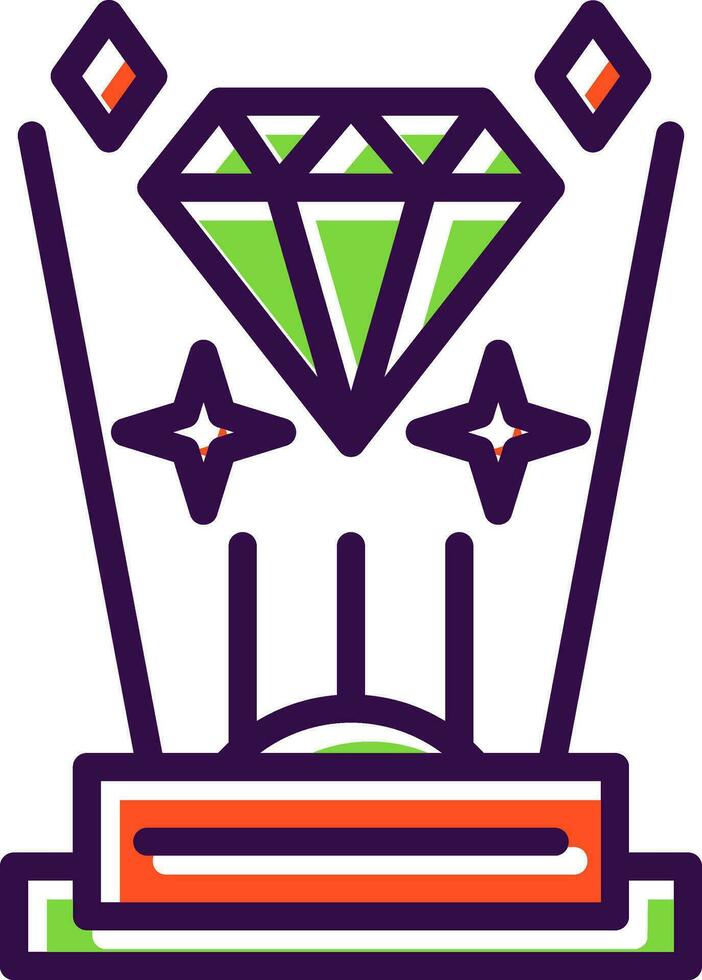 Hologram Vector Icon Design