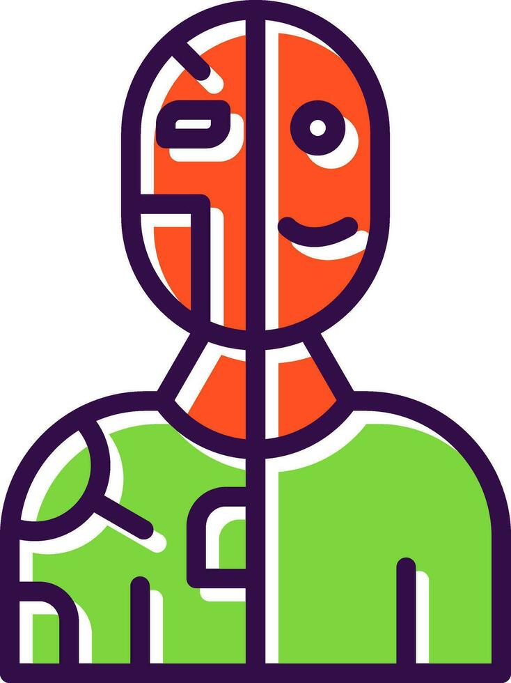 Humanoid Vector Icon Design