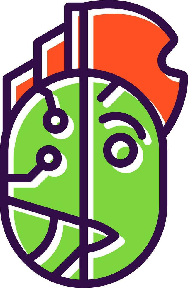 Cyborg Vector Icon Design
