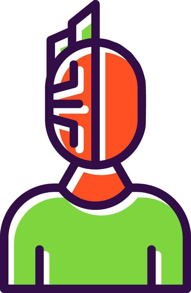 Cyborg Vector Icon Design