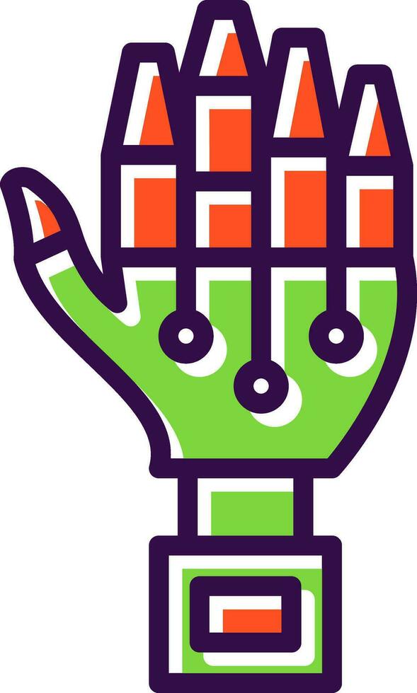 Robot hand Vector Icon Design