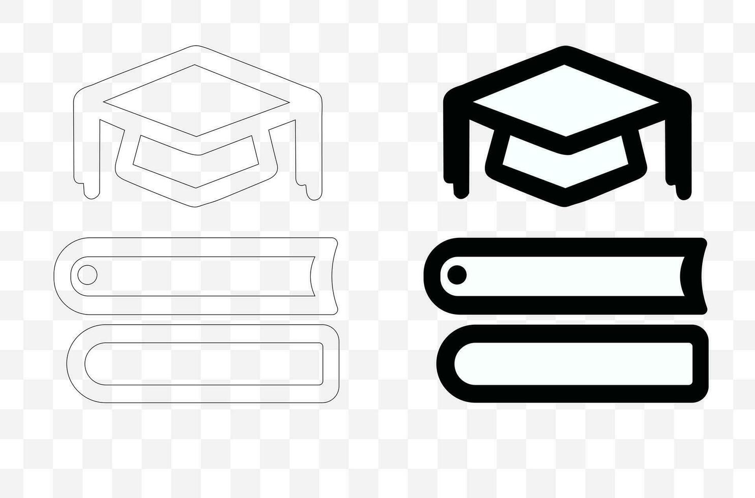 a set of educational icons icons for education in a vector format.