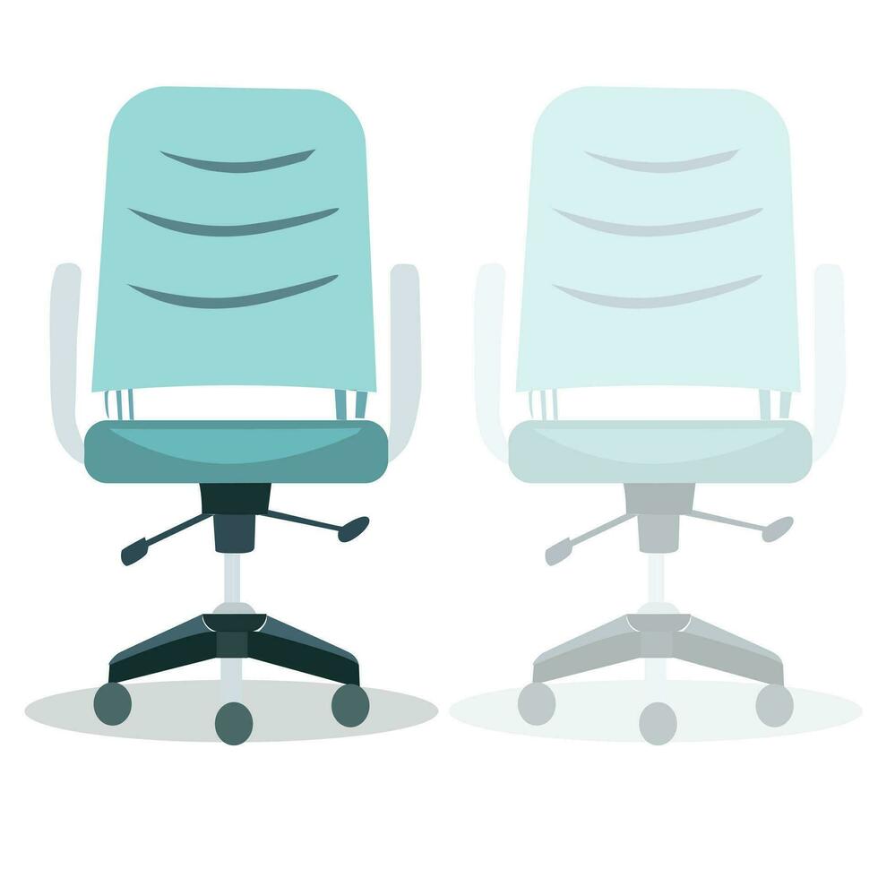 Office chair set illustration vector