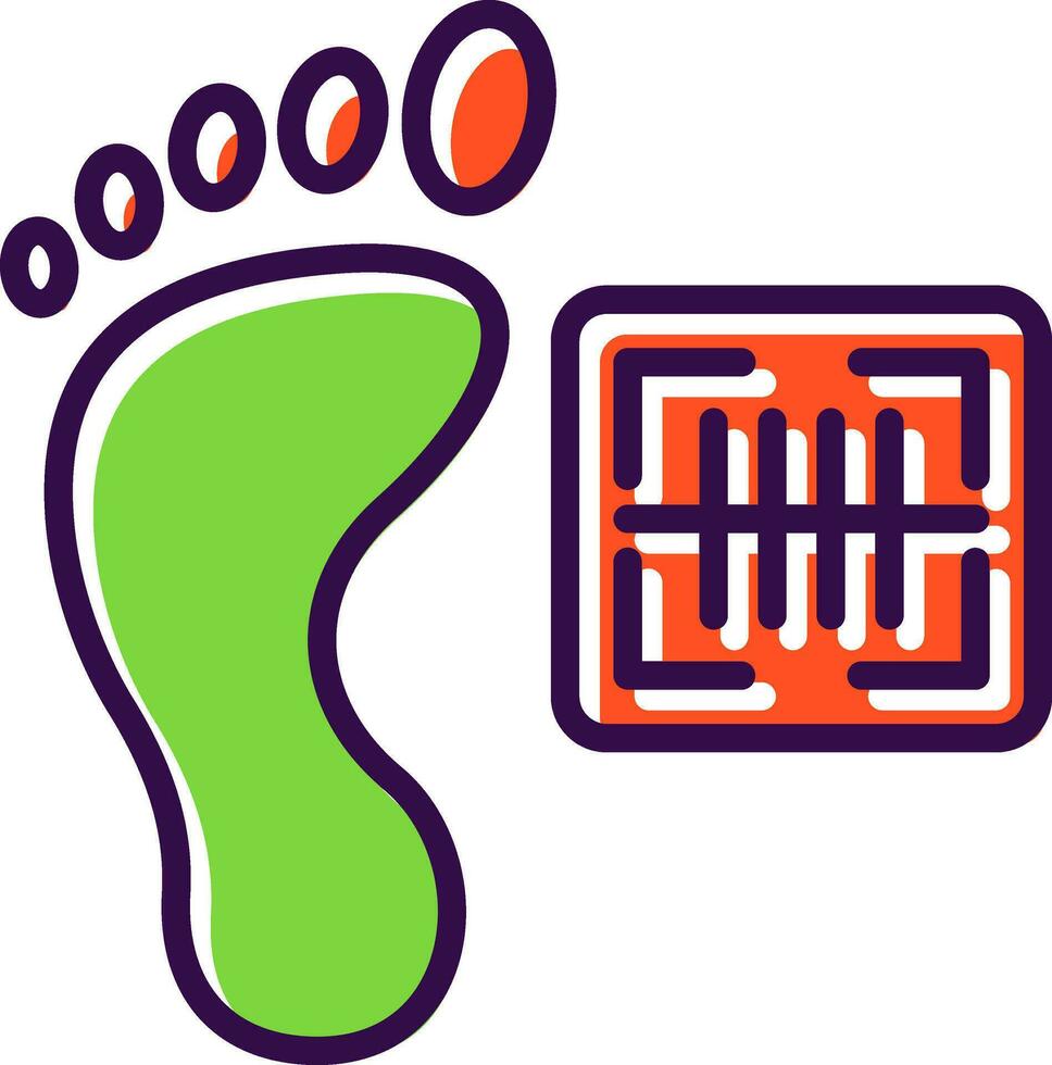 Footprint Vector Icon Design