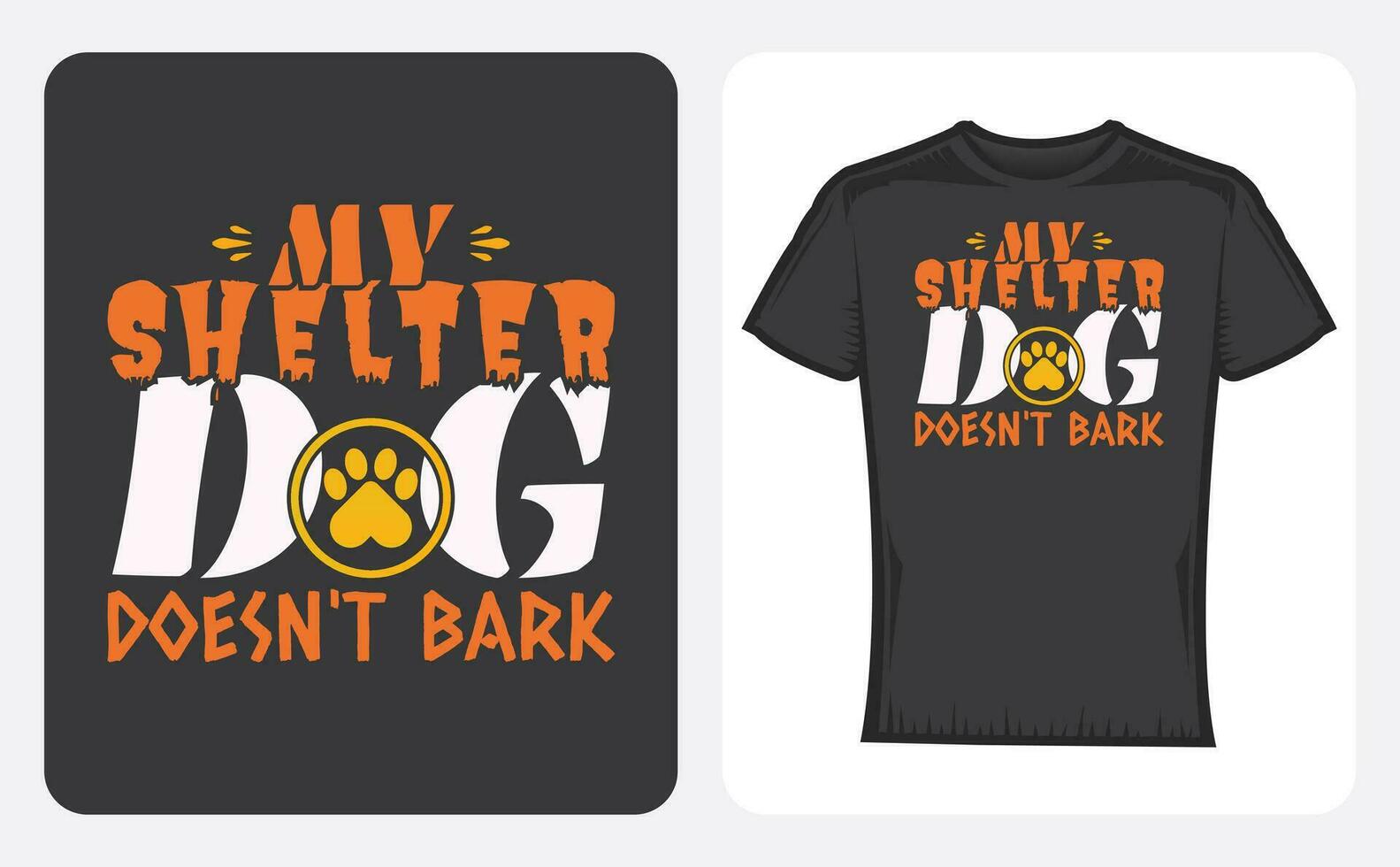 gráfico camiseta diseño, tipografía eslogan con mi abrigo perro no ladrar ,vector ilustración para camiseta. vector