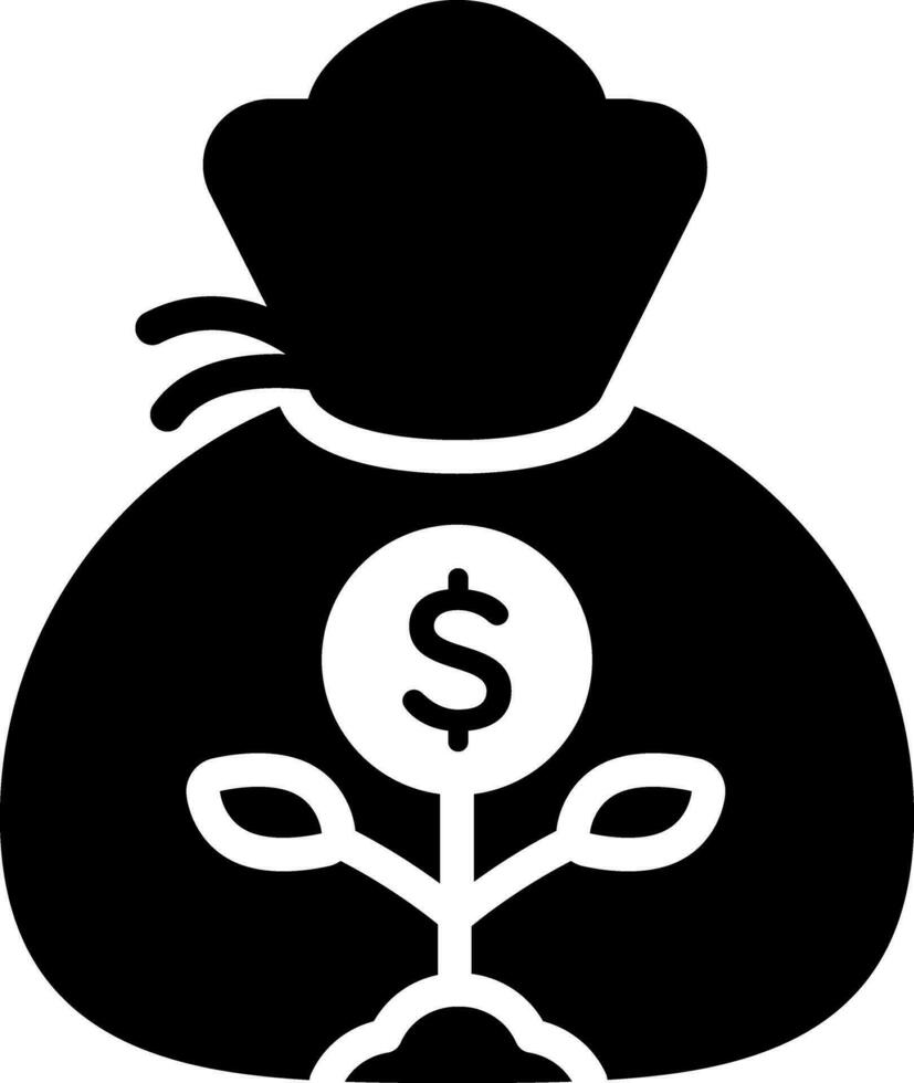 solid icon for wealth vector