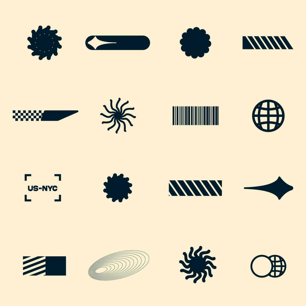 Set of vector design elements