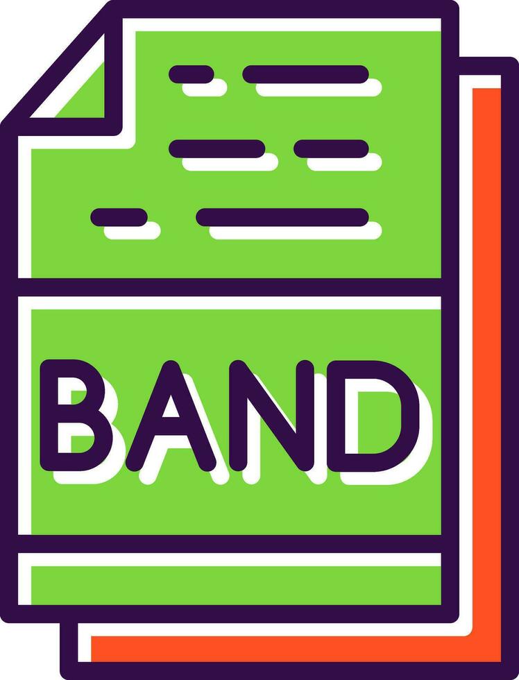 banda vector icono diseño