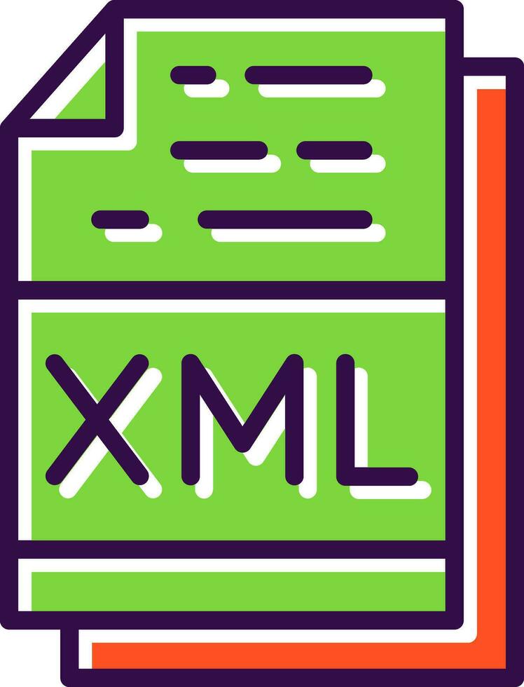 Xml File Format Vector Icon Design