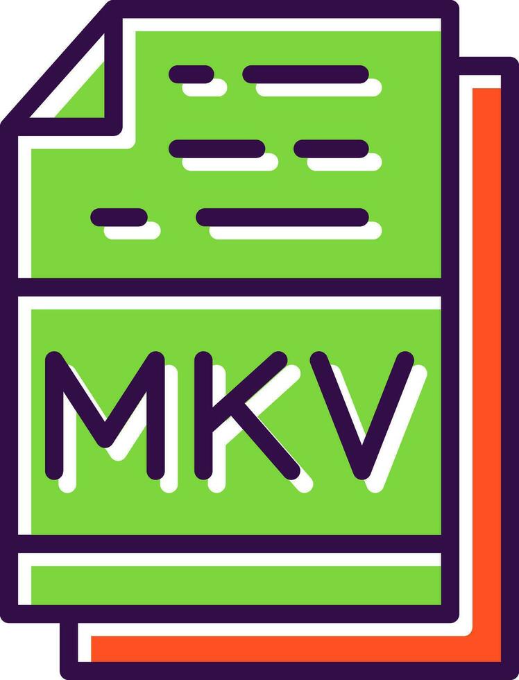 Mkv Vector Icon Design