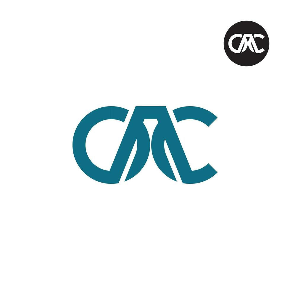 letra oac monograma logo diseño vector