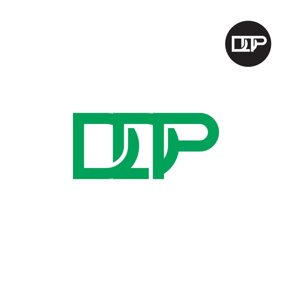 Letter DDP Monogram Logo Design vector