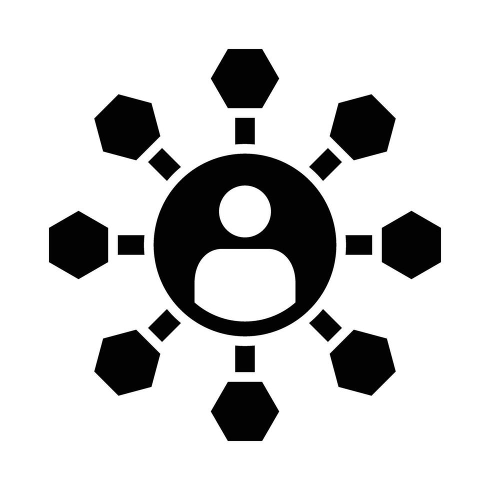 Networking Vector Glyph Icon For Personal And Commercial Use.