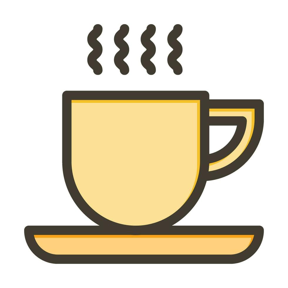 Tea Vector Thick Line Filled Colors Icon For Personal And Commercial Use.