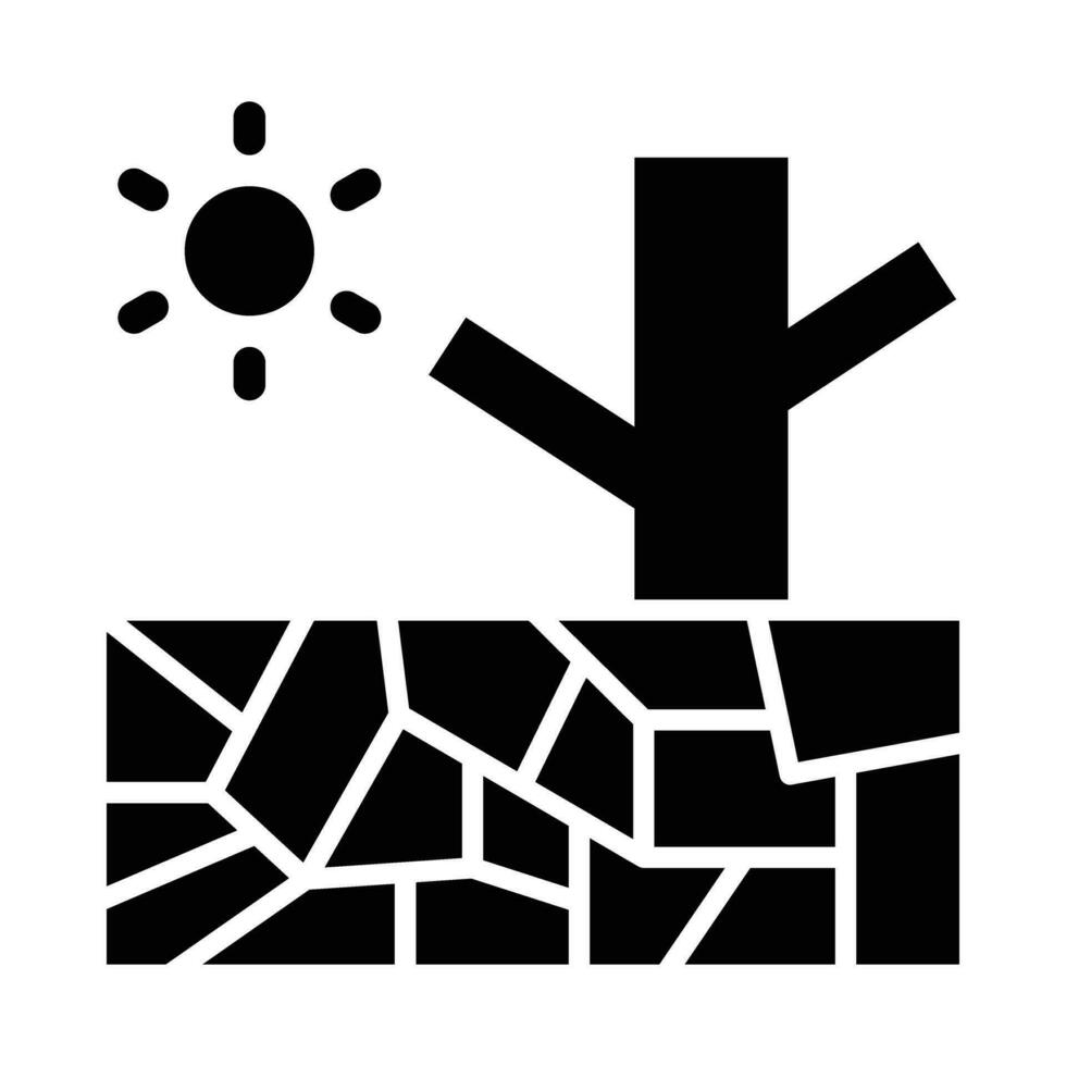 sequía vector glifo icono para personal y comercial usar.