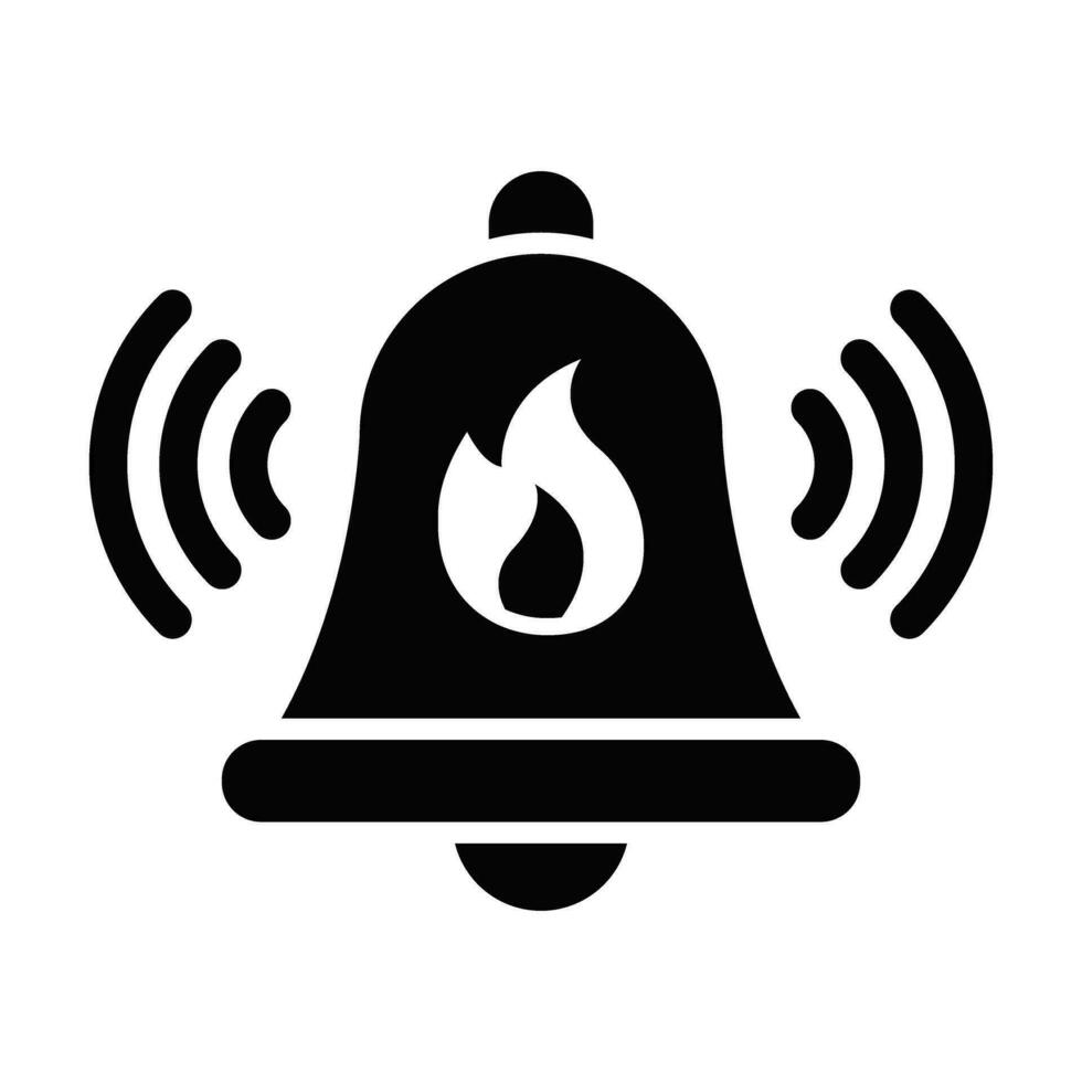 Bell Vector Glyph Icon For Personal And Commercial Use.